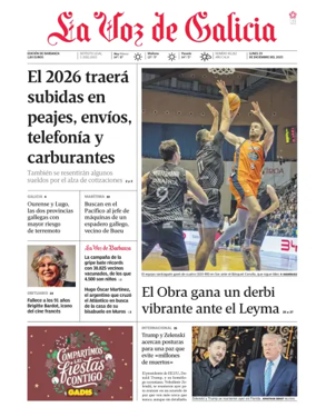 Cover of La Voz de Galicia (Barbanza)