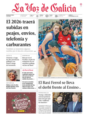 Cover of La Voz de Galicia (Ferrol)