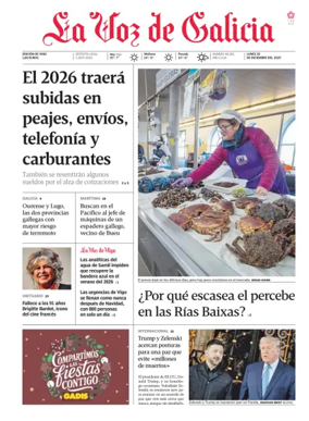 Cover of La Voz de Galicia (Vigo)