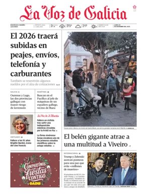 Cover of La Voz de Galicia (Viveiro)