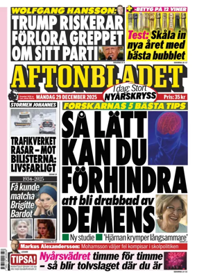 Cover of Aftonbladet