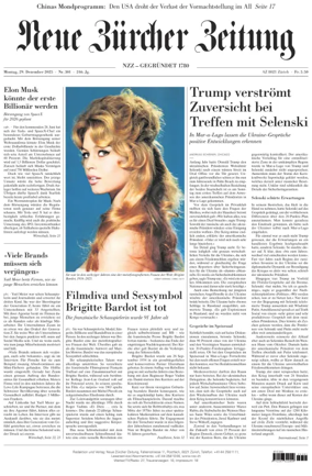 Cover of Neue Zürcher Zeitung