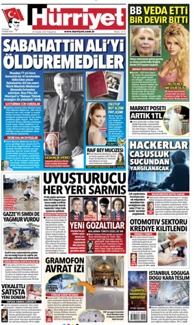 Cover of Hurriyet