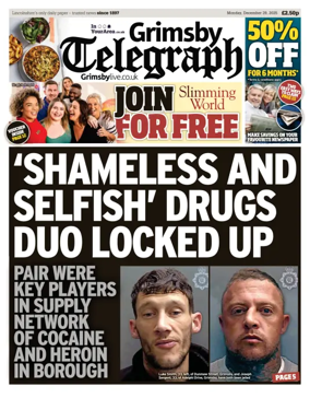 Cover of Grimsby Telegraph