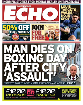 Cover of South Wales Echo