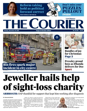 Cover of The Courier & Advertiser (Angus and Dundee)