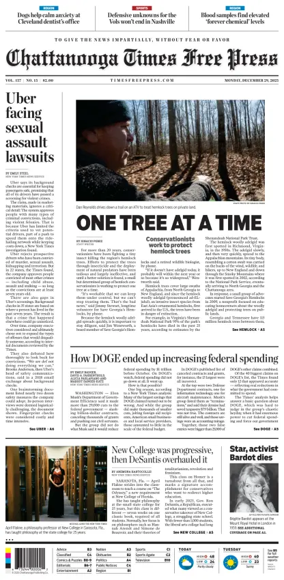 Cover of Chattanooga Times Free Press