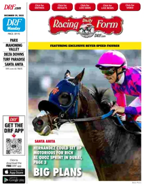 Cover of Daily Racing Form National Digital Edition