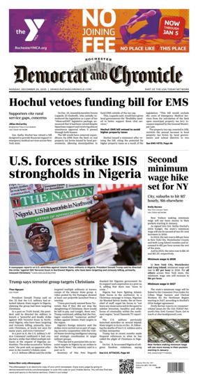 Cover of Democrat and Chronicle