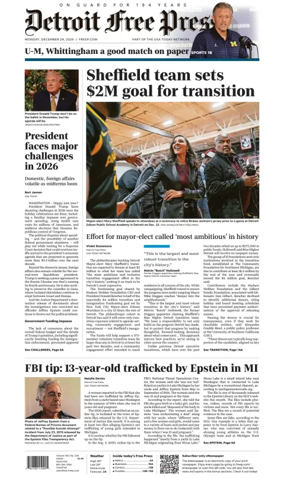 Cover of Detroit Free Press