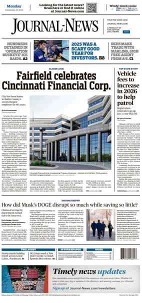 Cover of Hamilton Journal News