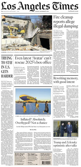 Cover of Los Angeles Times