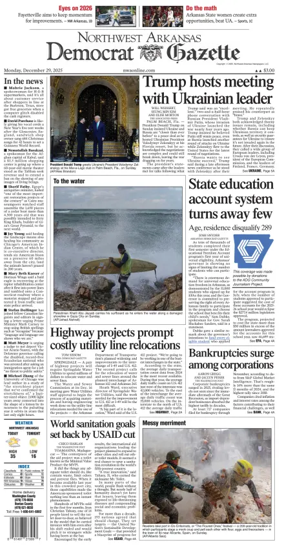 Cover of Northwest Arkansas Democrat-Gazette