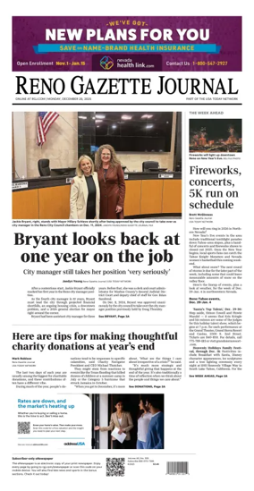 Cover of Reno Gazette Journal