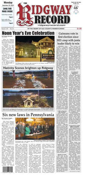 Cover of Ridgway Record