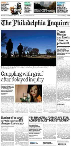 Cover of The Philadelphia Inquirer (South Jersey edition)