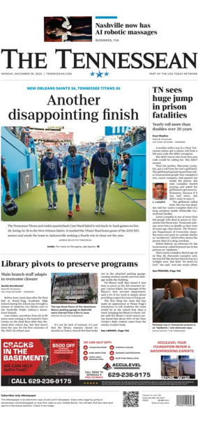 Cover of The Tennessean