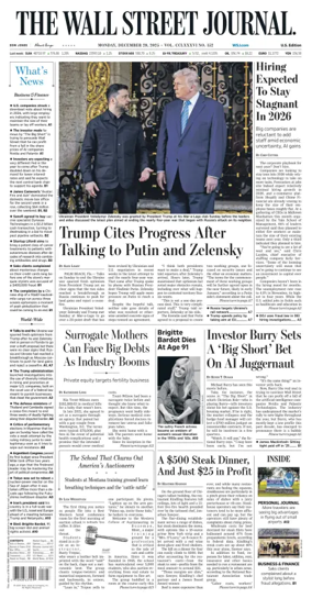 Cover of The Wall Street Journal