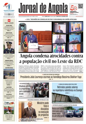 Cover of Jornal de Angola