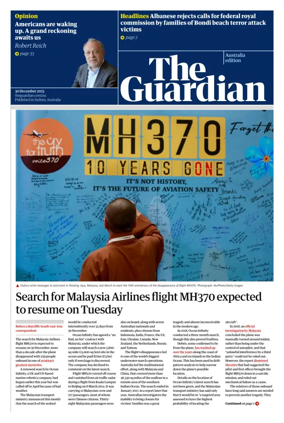 Cover of The Guardian Australia