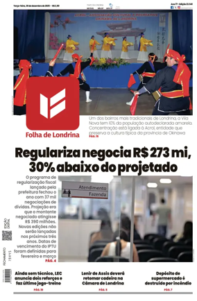Cover of Folha de Londrina