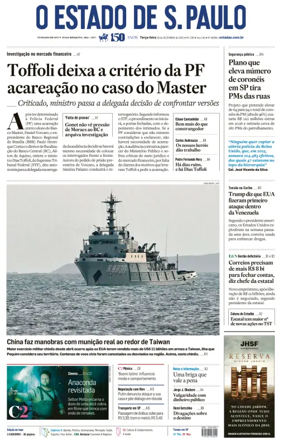 Cover of O Estado de S. Paulo