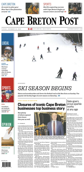 Cover of Cape Breton Post