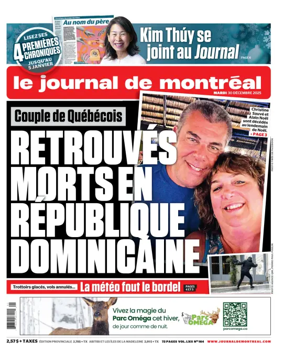 Cover of Le Journal de Montreal