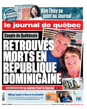 Cover of Le Journal de Quebec
