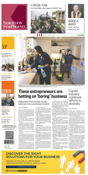 Cover of Saskatoon StarPhoenix
