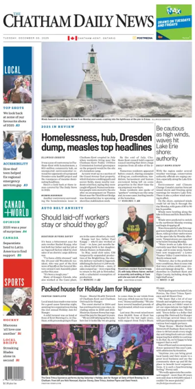 Cover of The Chatham Daily News