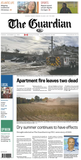Cover of The Guardian (Charlottetown)