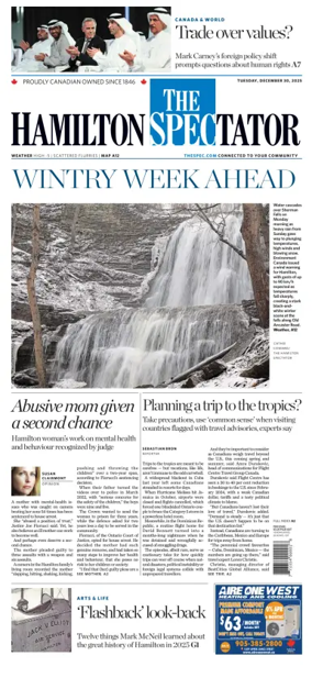 Cover of The Hamilton Spectator