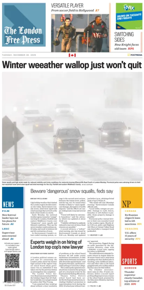 Cover of The London Free Press