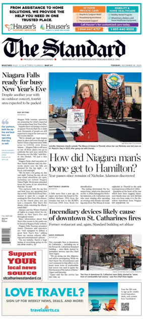 Cover of The Standard (St. Catharines)