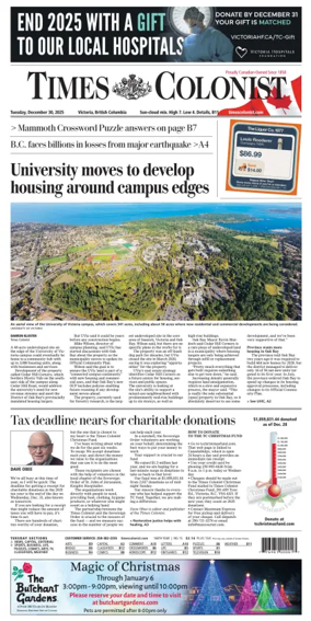 Cover of Times Colonist