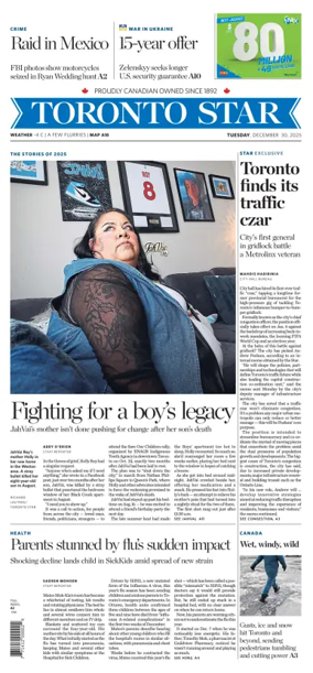 Cover of Toronto Star