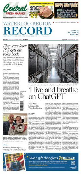 Cover of Waterloo Region Record