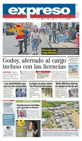 Cover of Diario Expreso