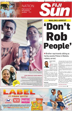 Cover of Fiji Sun