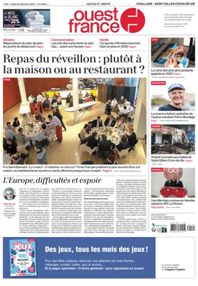 Cover of Ouest France (Challans / Saint-Gilles-Croix-de-Vie)