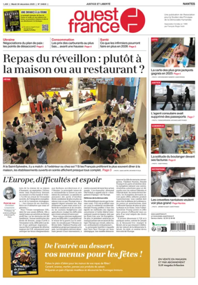 Cover of Ouest France (Nantes)