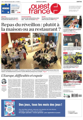 Cover of Ouest France (Sarthe)