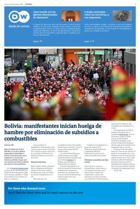 Cover of Deutsche Welle (Spanish edition)