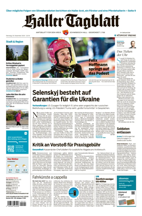 Cover of Haller Tagblatt