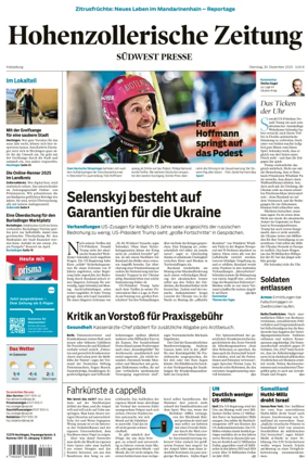 Cover of Hohenzollerische Zeitung
