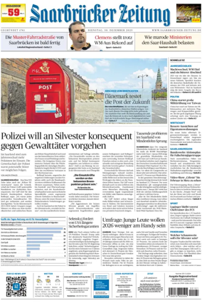 Cover of Saarbruecker Zeitung