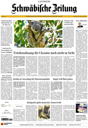 Cover of Schwabische Zeitung (Laupheim)