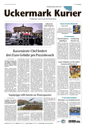 Cover of Templiner Zeitung