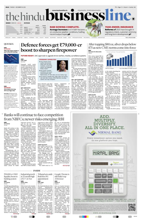 Cover of BusinessLine (Delhi)